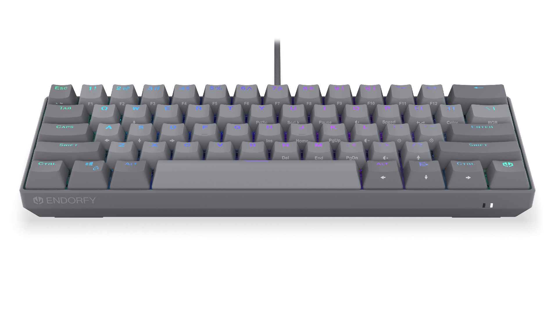 Endorfy механична клавиатура Thock V2 Compact, PBT, Endorfy Red switch, US Layout