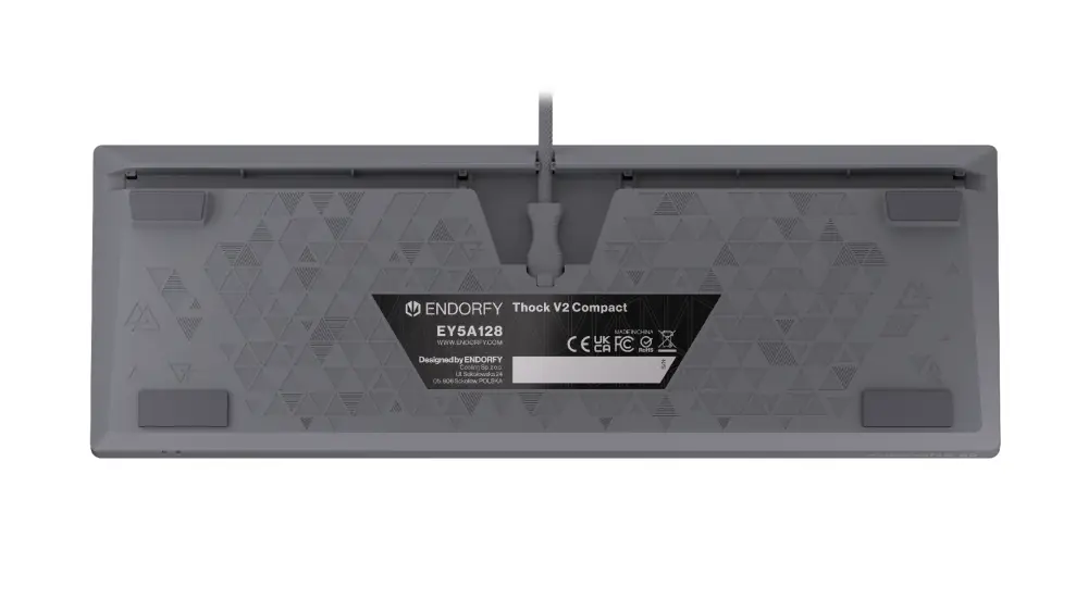 Endorfy механична клавиатура Thock V2 Compact, PBT, Endorfy Red switch, US Layout