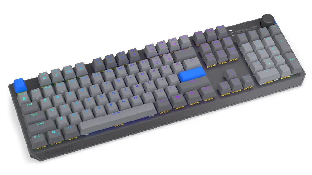Endorfy механична клавиатура Thock Wireless V2 Full Size, PBT, Endorfy Yellow switch, US Layout