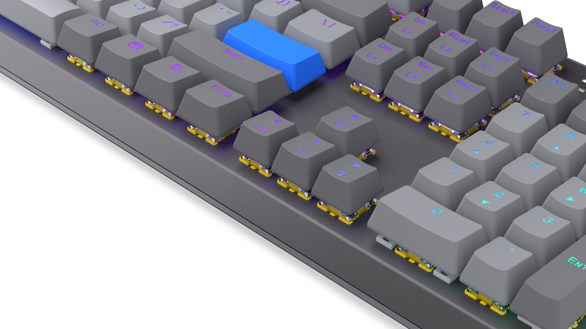 Endorfy механична клавиатура Thock Wireless V2 Full Size, PBT, Endorfy Yellow switch, US Layout
