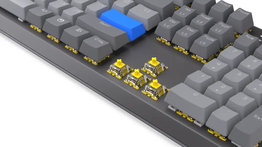 Endorfy механична клавиатура Thock Wireless V2 Full Size, PBT, Endorfy Yellow switch, US Layout