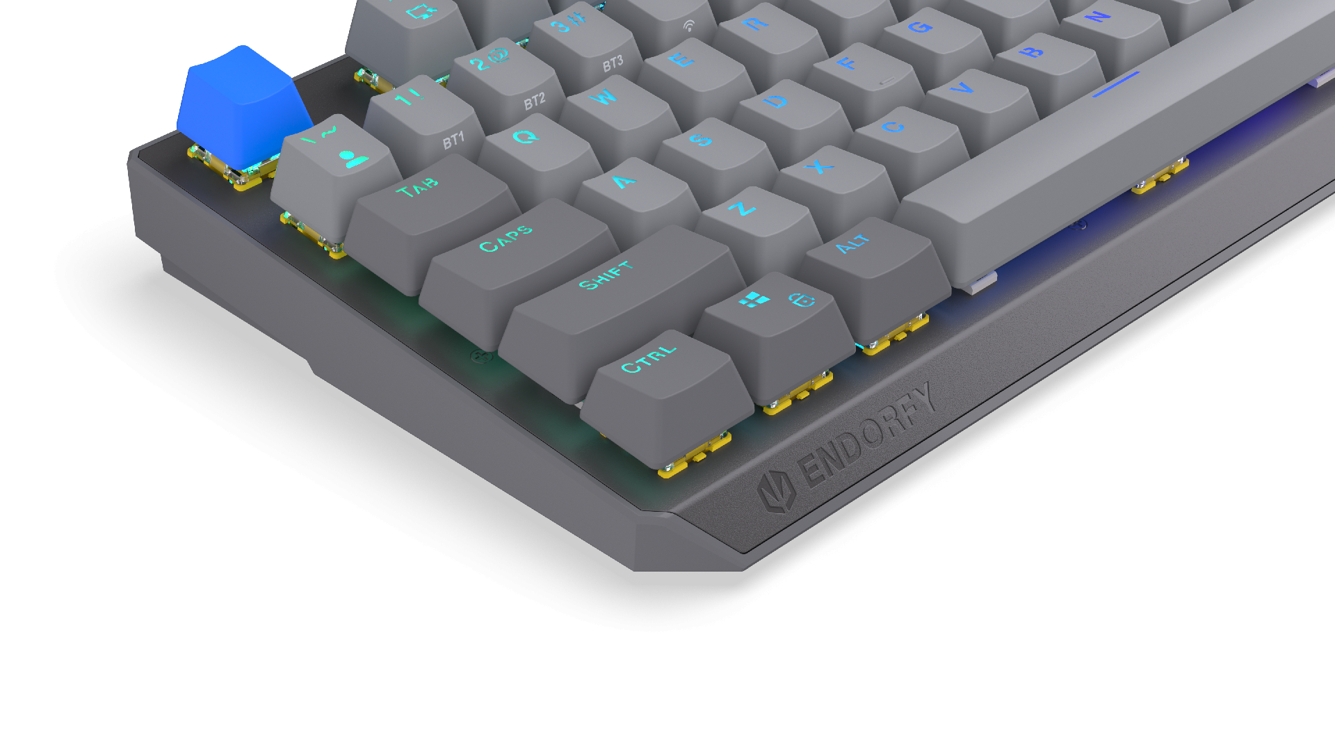 Endorfy механична клавиатура Thock Wireless V2 Full Size, PBT, Endorfy Yellow switch, US Layout