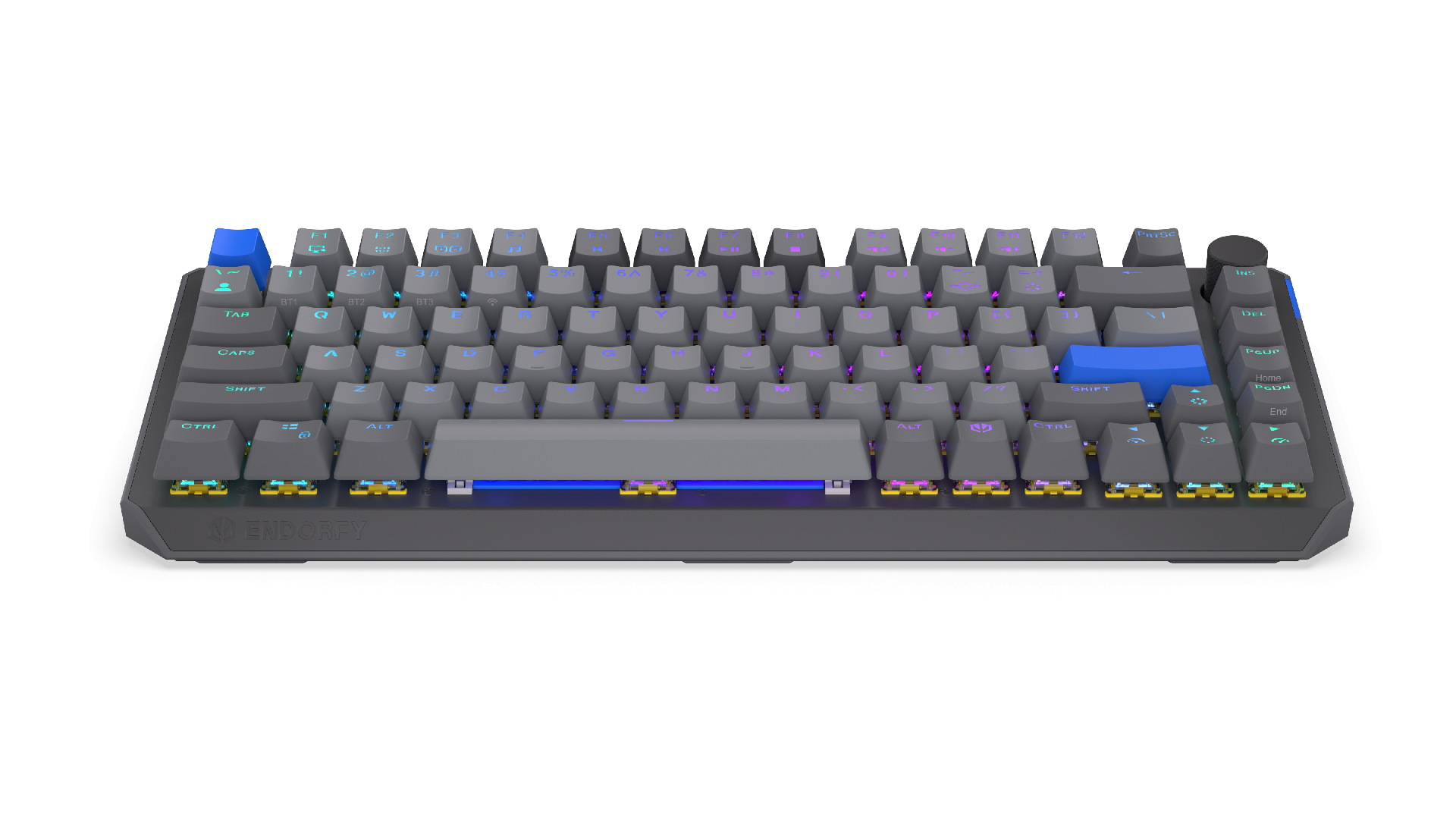 Endorfy механична клавиатура Thock Wireless V2 75%, PBT, Endorfy Yellow switch, US Layout