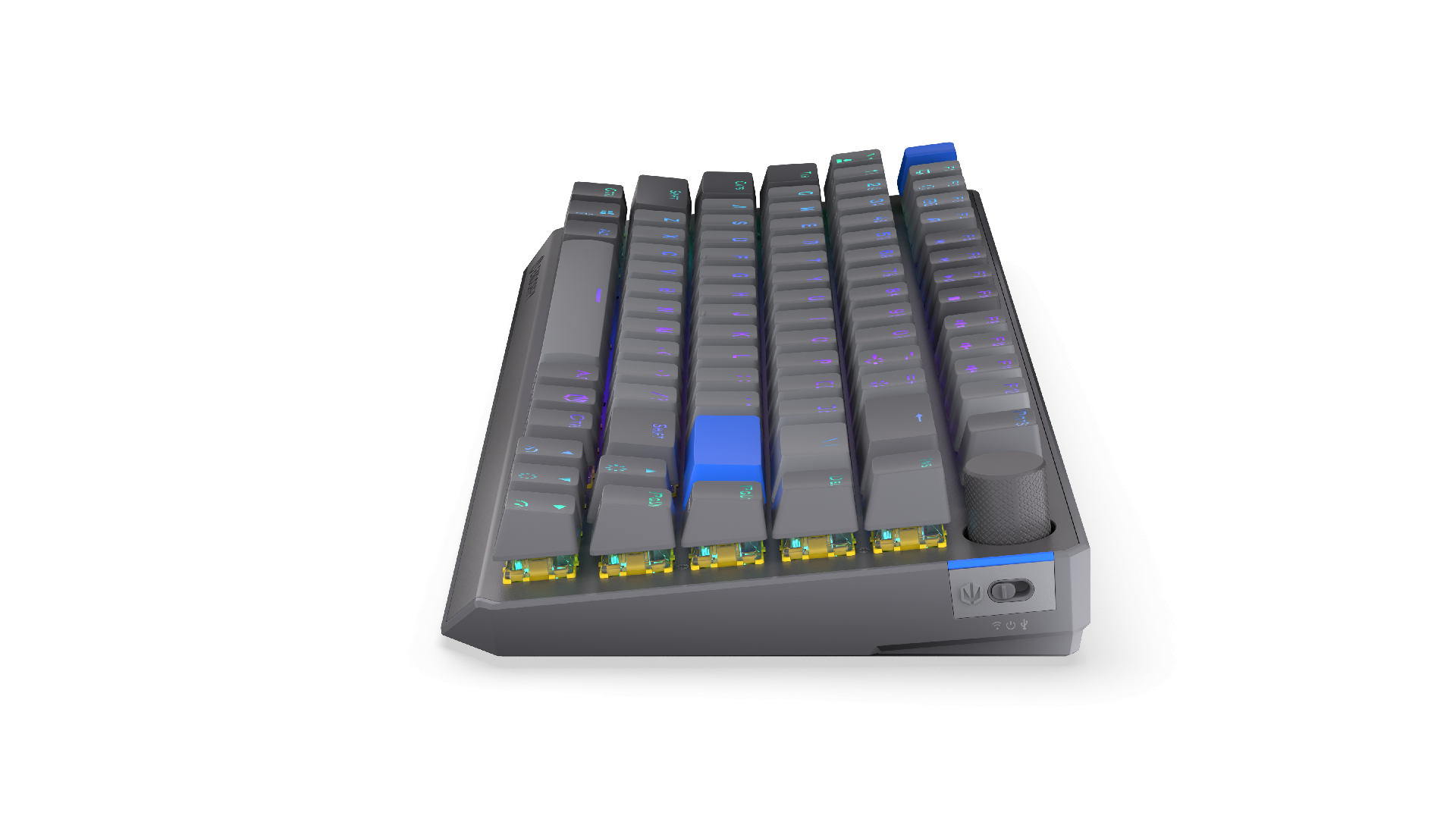 Endorfy механична клавиатура Thock Wireless V2 75%, PBT, Endorfy Yellow switch, US Layout