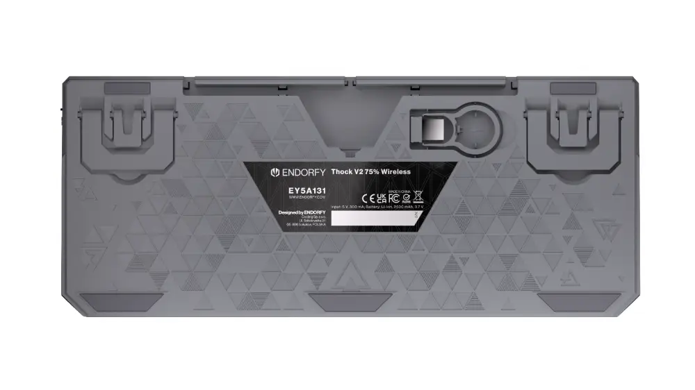 Endorfy механична клавиатура Thock Wireless V2 75%, PBT, Endorfy Yellow switch, US Layout