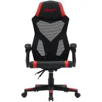 Геймърски стол CANYON gaming chair Flow MCH01 Mesh Black Red - CNE-MCH01R