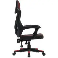 Геймърски стол CANYON gaming chair Flow MCH01 Mesh Black Red - CNE-MCH01R