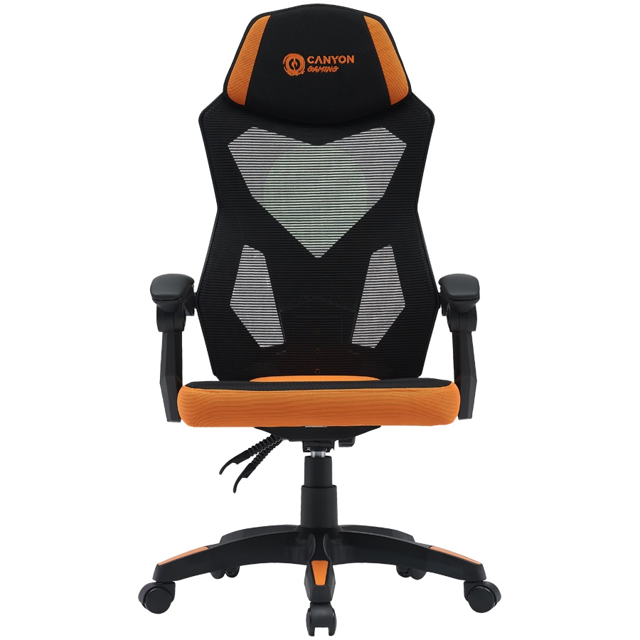 Геймърски стол CANYON gaming chair Wave MCH02 Mesh Black Orange - CNE-MCH02