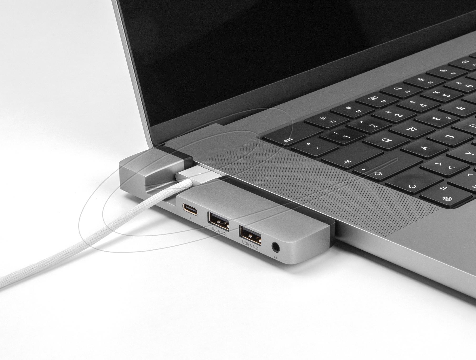 Докинг станция Delock for MacBook Pro / MacBook Air Thunderbolt™ 4, 5K Резолюция / 100 W PD / 10 Gbps Hub / LAN / Audio