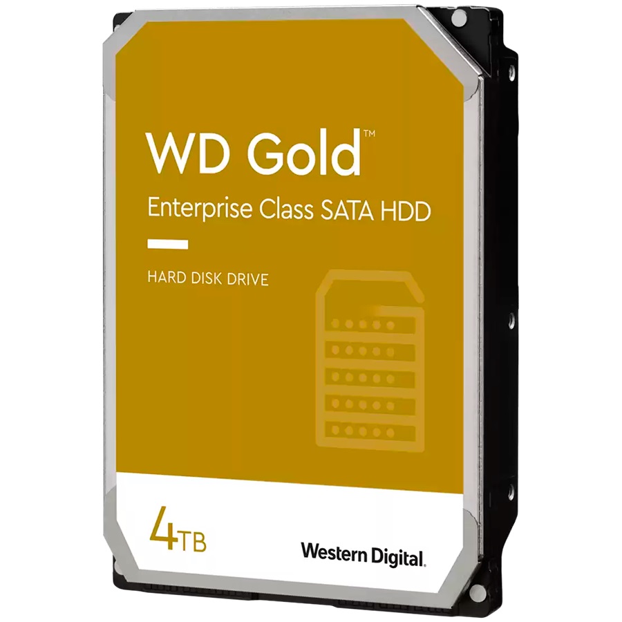 Твърд диск WD Gold 4TB 3.5" 7200 rpm 256 MB cache SATA 6Gb/s - WD4004FRYZ