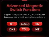 Madlions професионална геймърска механична клавиатура Professional Gaming Mechanical Keyboard MAD 60 HE Flagship V2 - 8K, Magnetic Amber Pro Switches - White