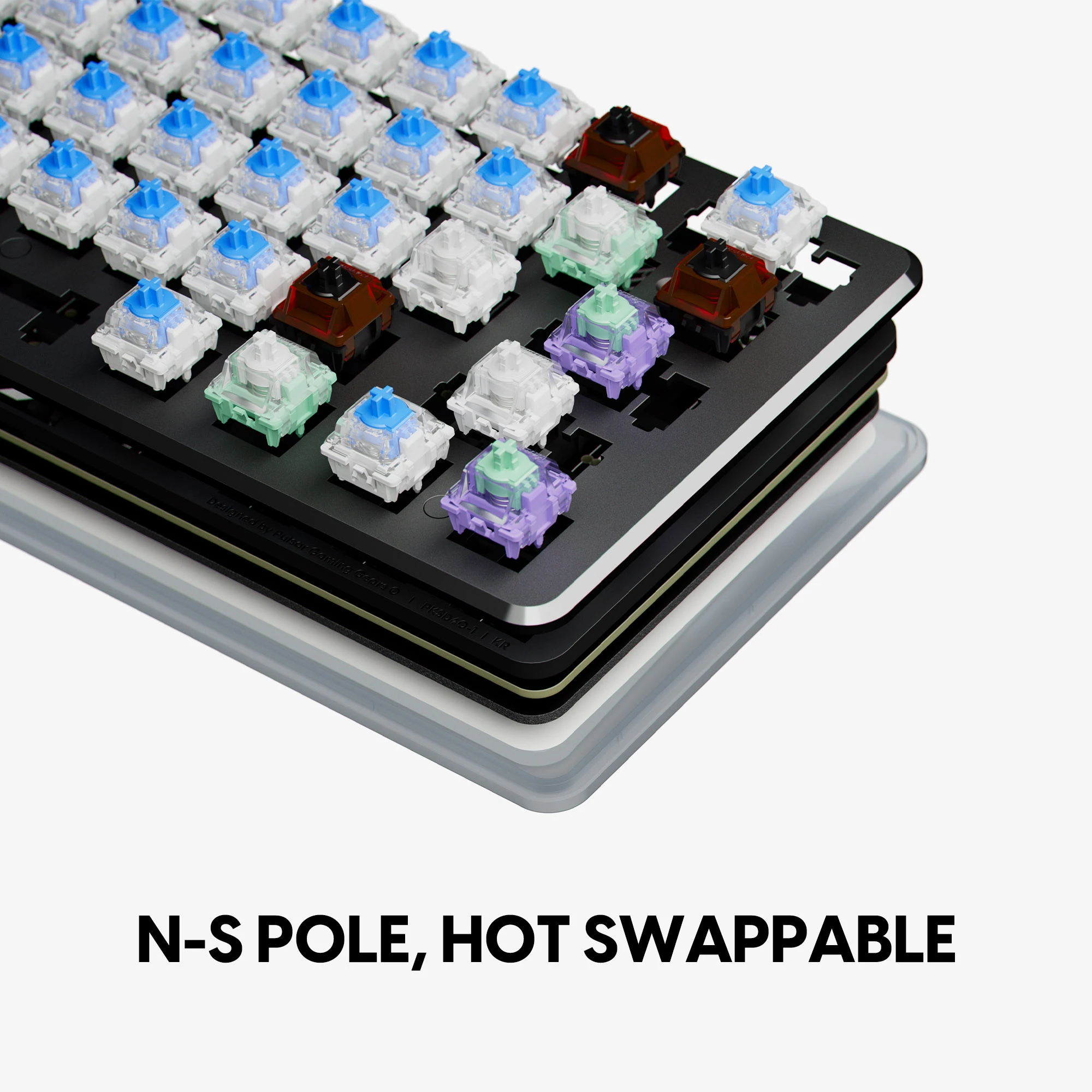 Pulsar професионална геймърска механична клавиатура Professional Gaming Mechanical Keyboard PCMK 3 HE 60 ANSI Black - 8K, Gateron Magnetic Switches [Linear]