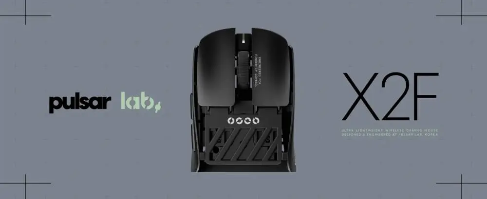 Pulsar професионална геймърска мишка Wireless Gaming Mouse X2F Black [Pulsar LAB] - 8K, Black