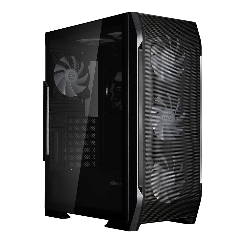 Кутия Zalman N7 PLUS Case ATX - 7 fans included, Tempered Glass