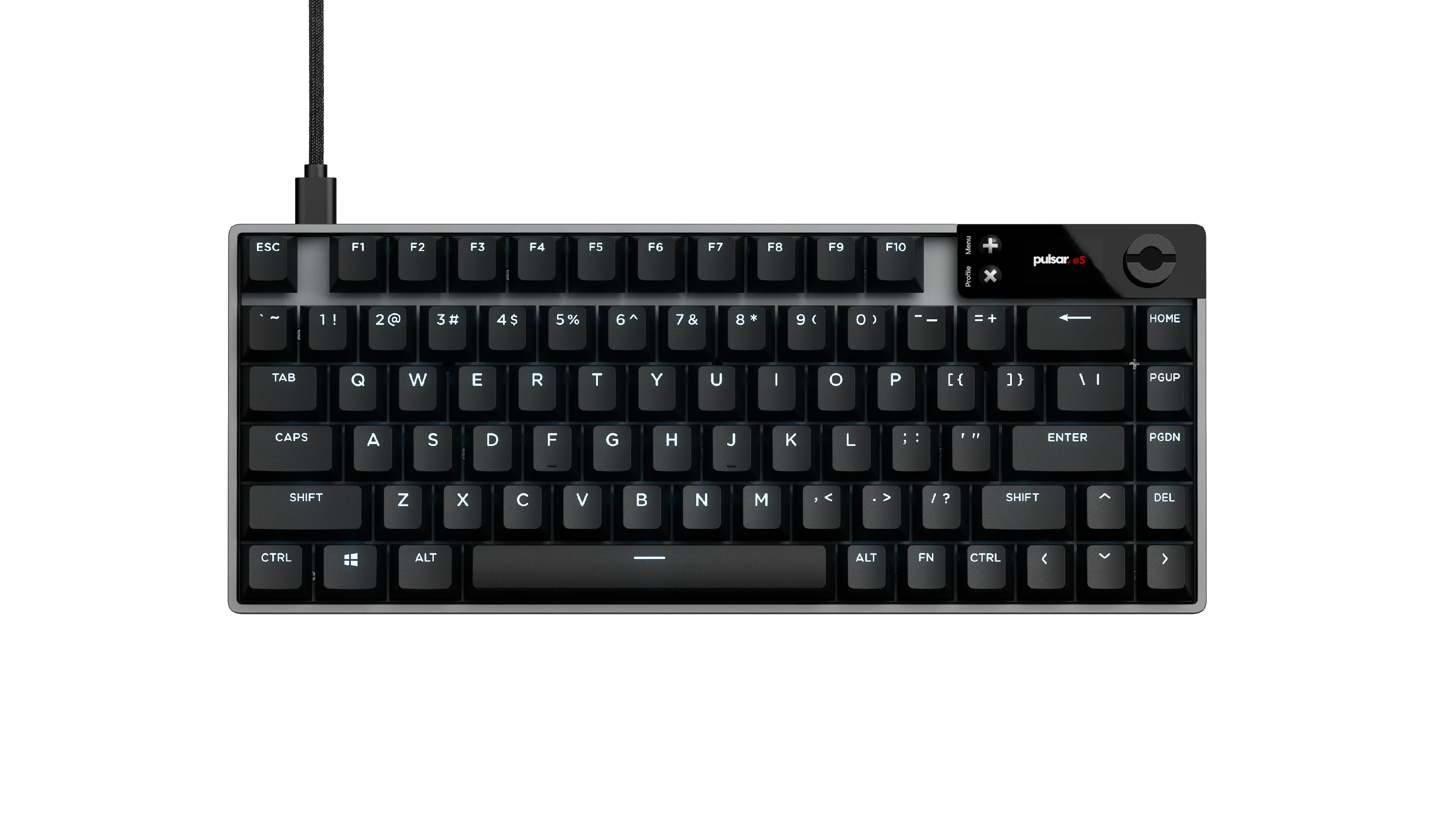 Pulsar професионална геймърска механична клавиатура Professional Gaming Mechanical Keyboard eS HE 70 ANSI Black - 8K, RGB