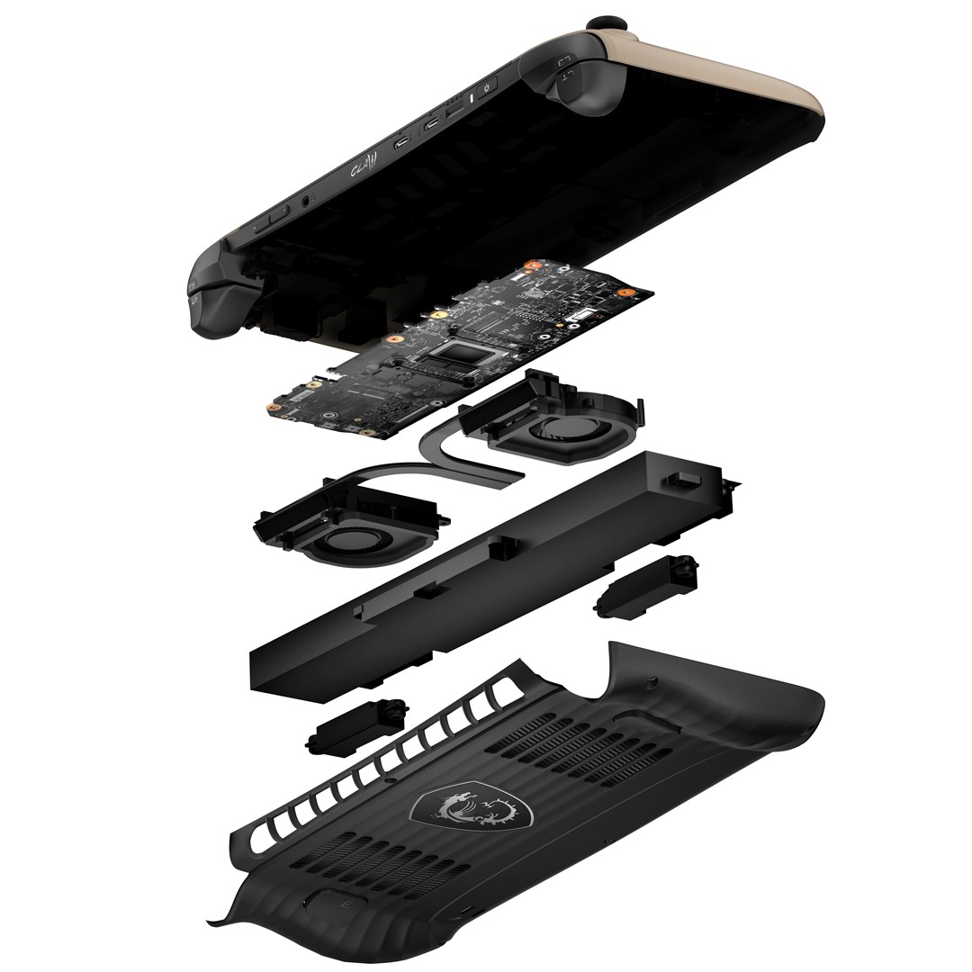 Портативна конзола MSI Claw 8 AI+ A2VM-037PL Portable Game Console 1TB Touchscreen Wi-Fi Beige