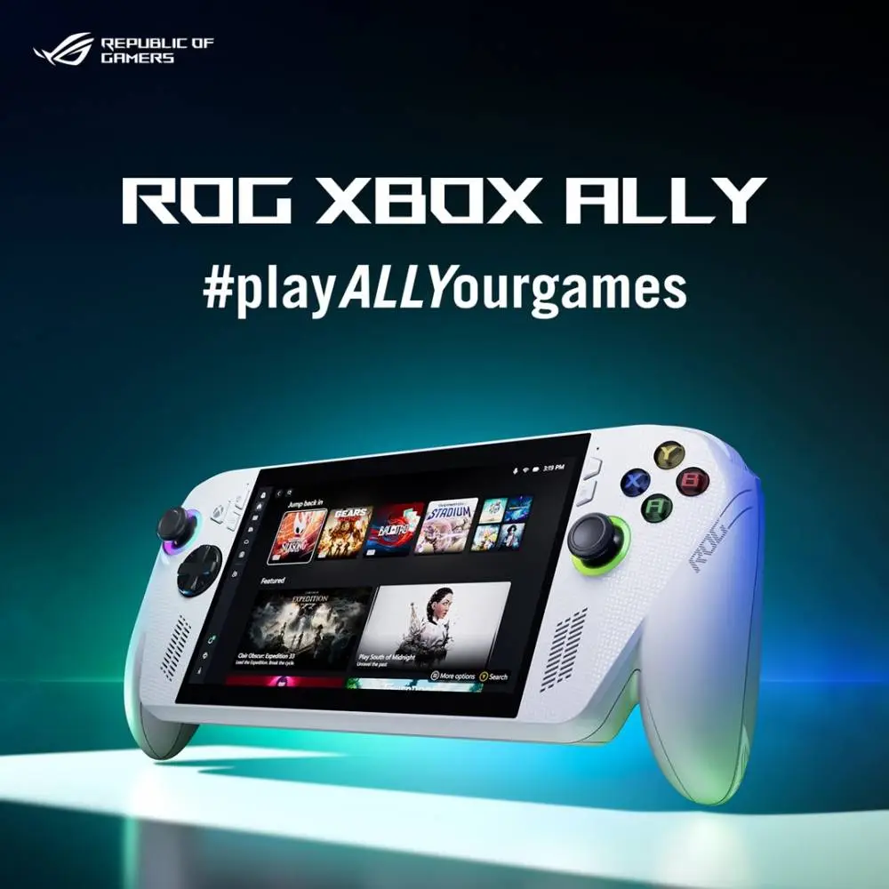 Портативна конзола ASUS ROG Xbox Ally RC73YA-NH002W Portable Game Console 512 GB Touchscreen Wi-Fi White