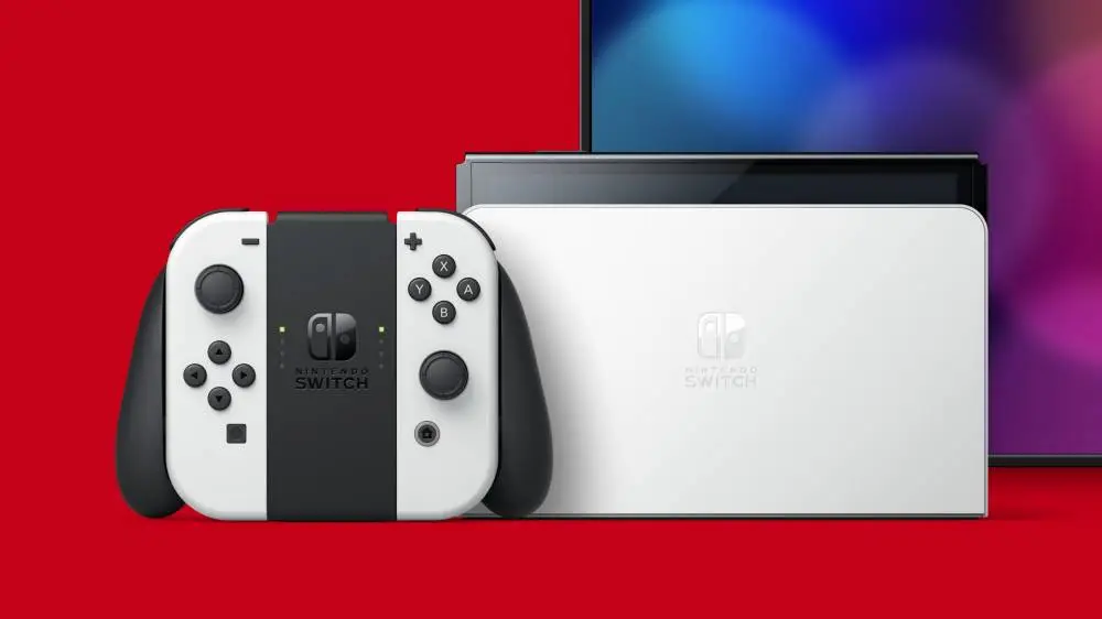 Портативна конзола Nintendo Switch OLED Portable Game Console, 7" OLED Touchscreen, 64GB, Wi-Fi, White