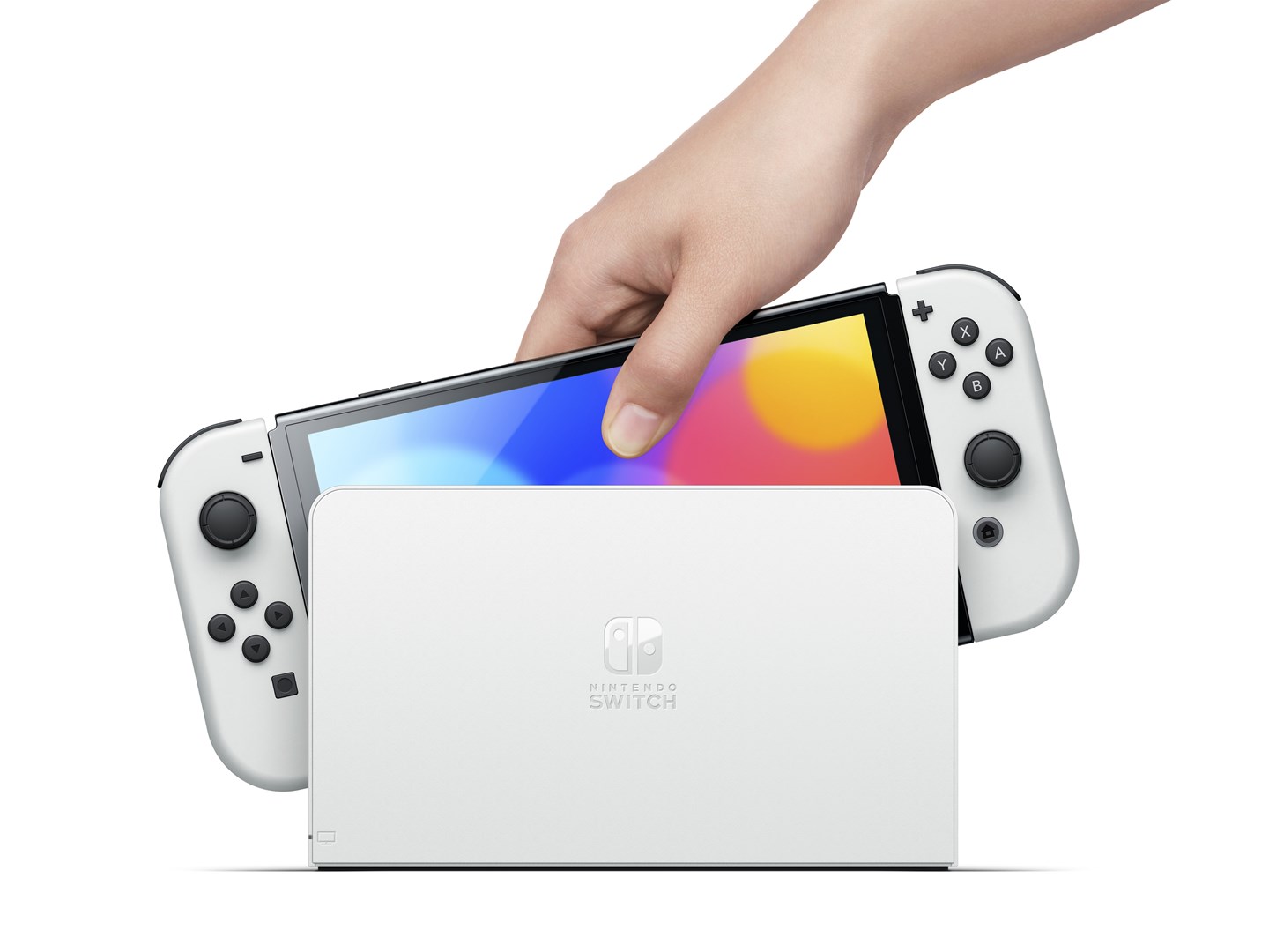 Портативна конзола Nintendo Switch OLED Portable Game Console, 7" OLED Touchscreen, 64GB, Wi-Fi, White