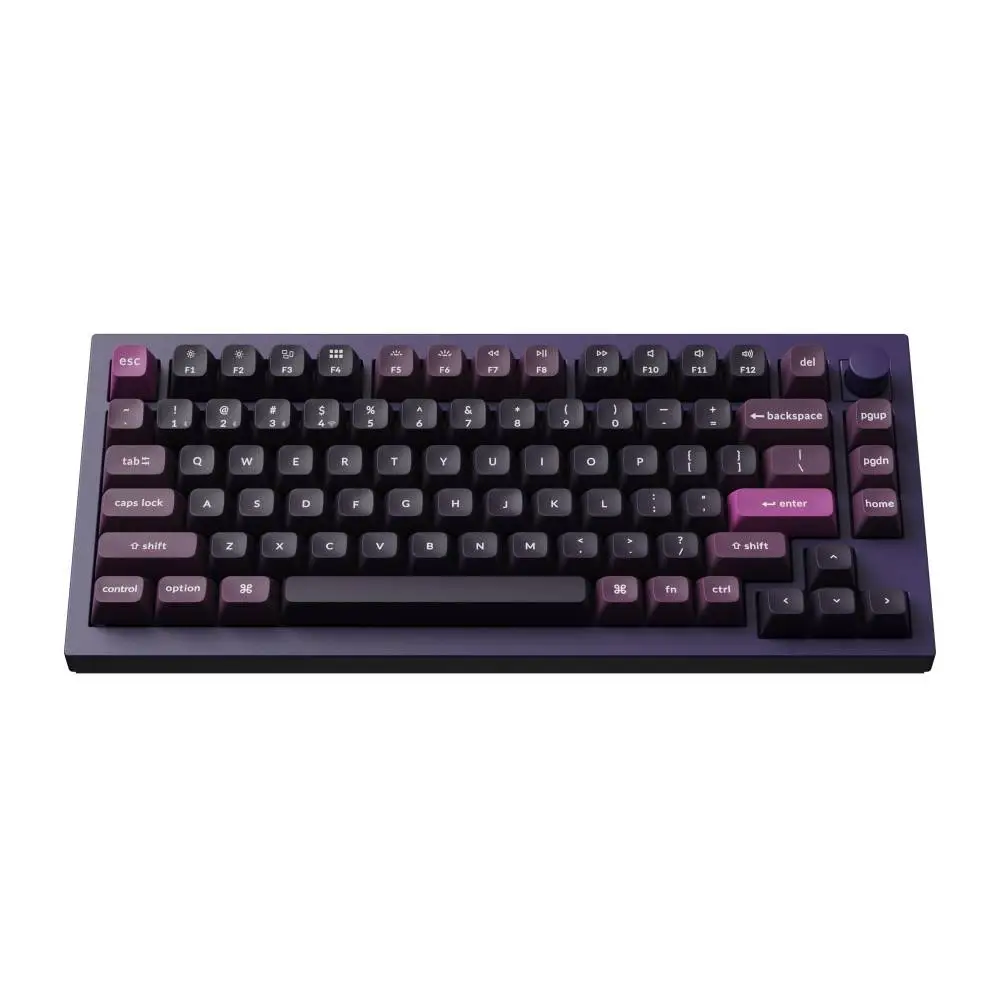 Безжична механичка клавиатура Keychron Q1 MAX Gateron Jupiter Red Switch - Purple