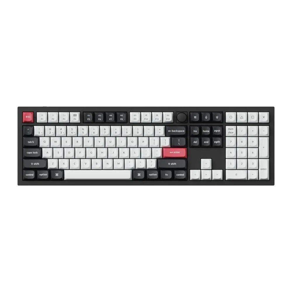 Безжична механичка клавиатура Keychron Q6 HE QMK Gateron Double-Rail Magnetic Switch - Carbon Black