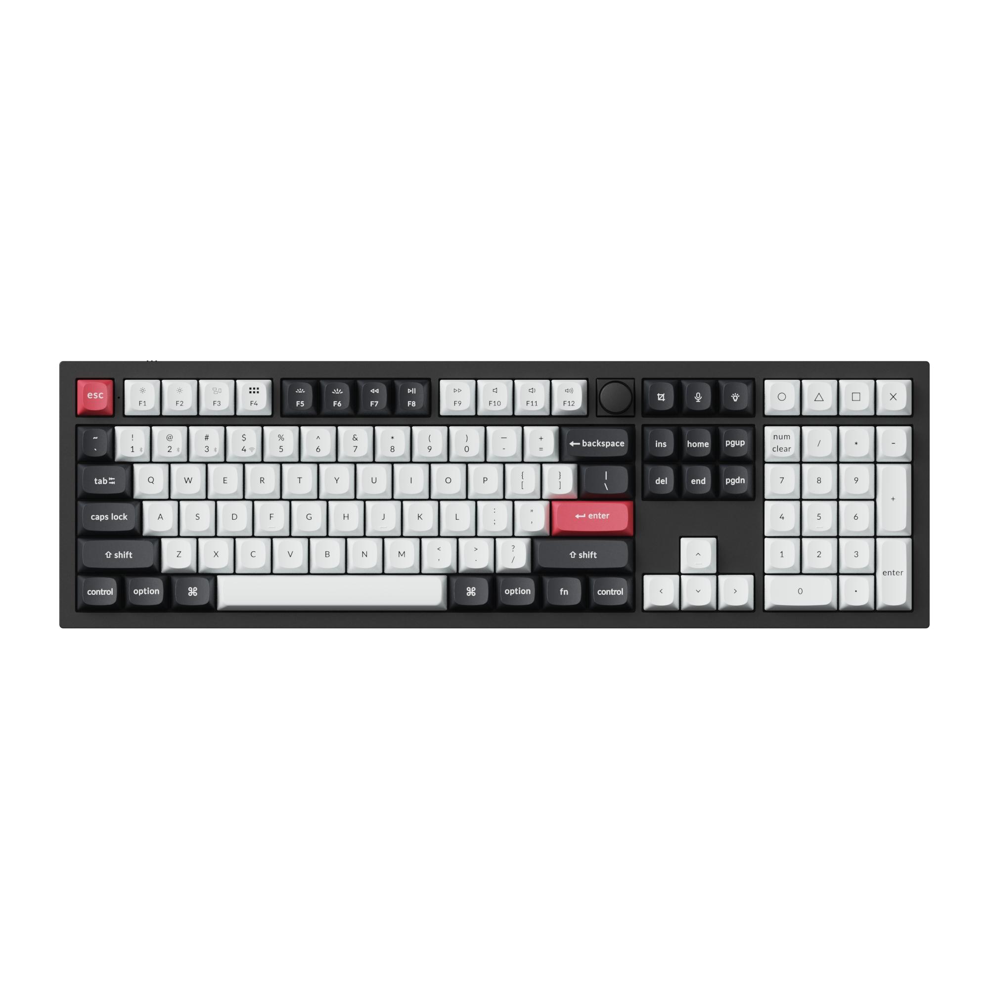Безжична механичка клавиатура Keychron Q6 HE QMK Gateron Double-Rail Magnetic Switch - Carbon Black