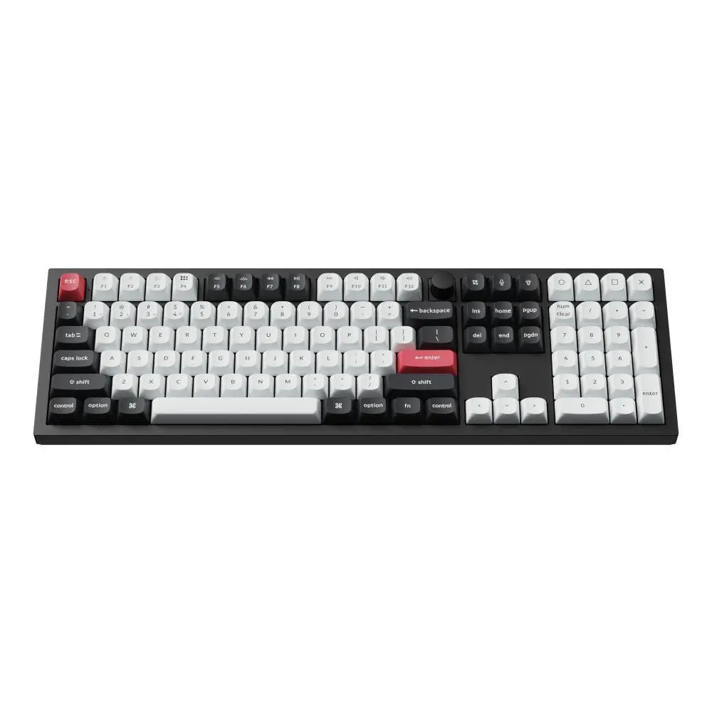 Безжична механичка клавиатура Keychron Q6 HE QMK Gateron Double-Rail Magnetic Switch - Carbon Black