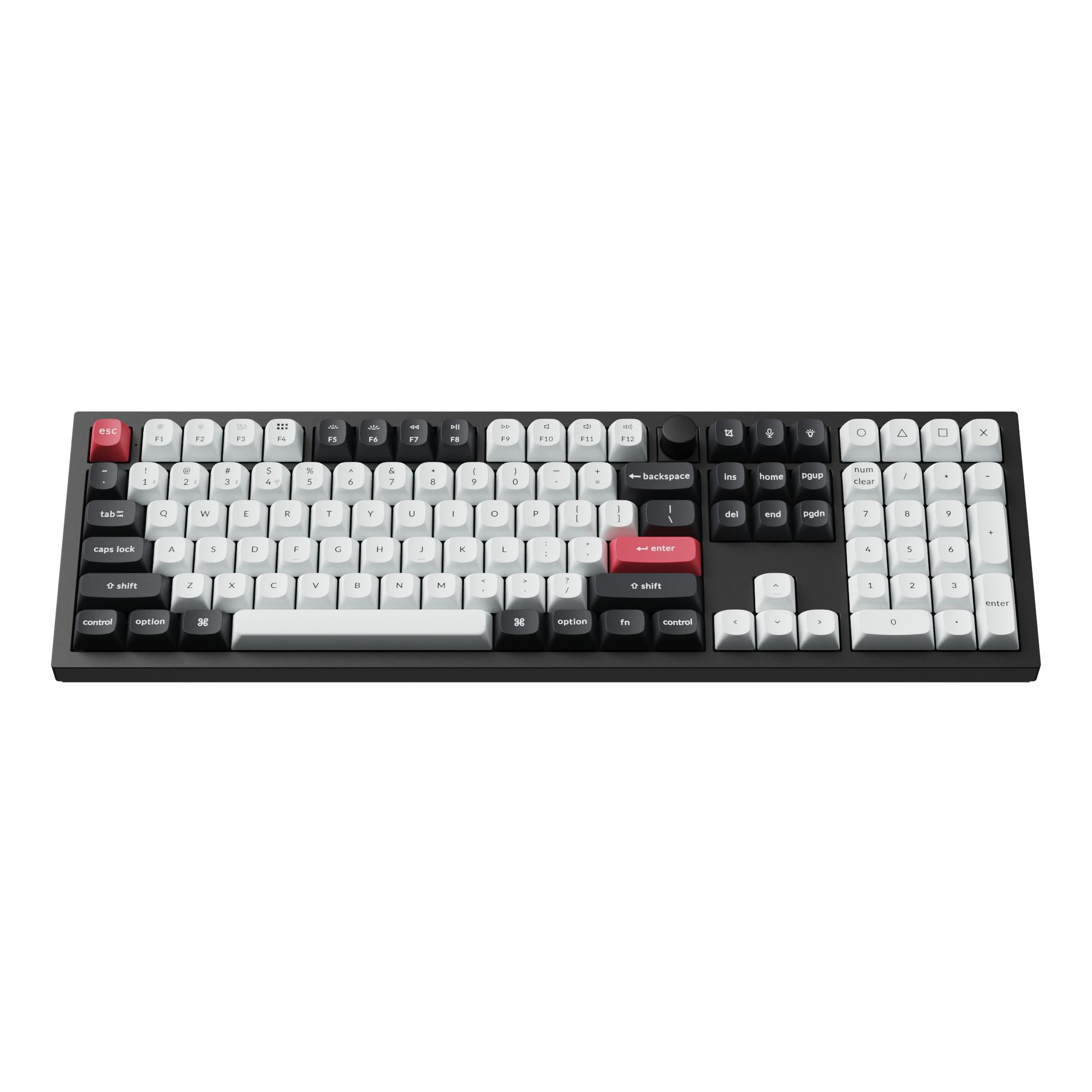 Безжична механичка клавиатура Keychron Q6 HE QMK Gateron Double-Rail Magnetic Switch - Carbon Black