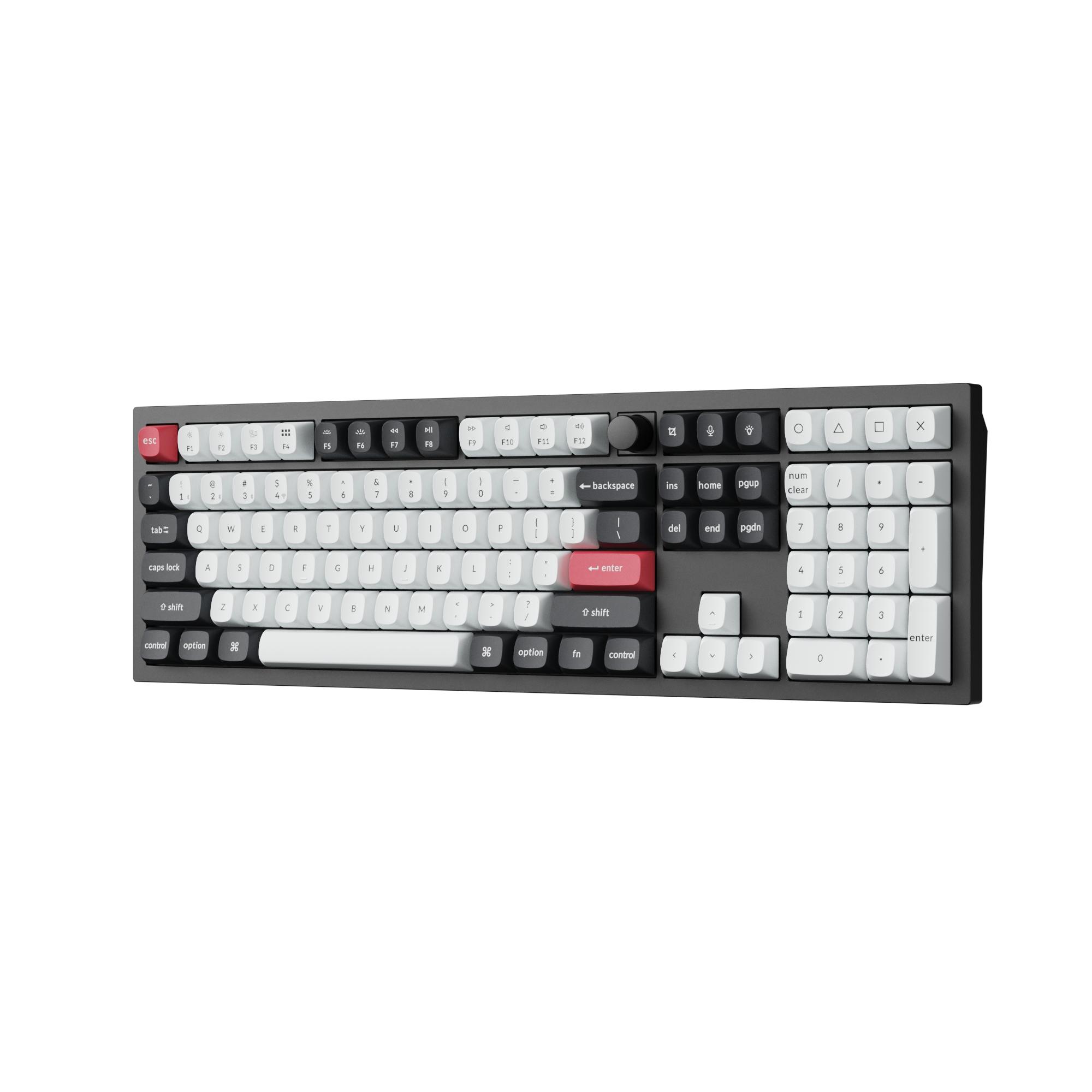 Безжична механичка клавиатура Keychron Q6 HE QMK Gateron Double-Rail Magnetic Switch - Carbon Black