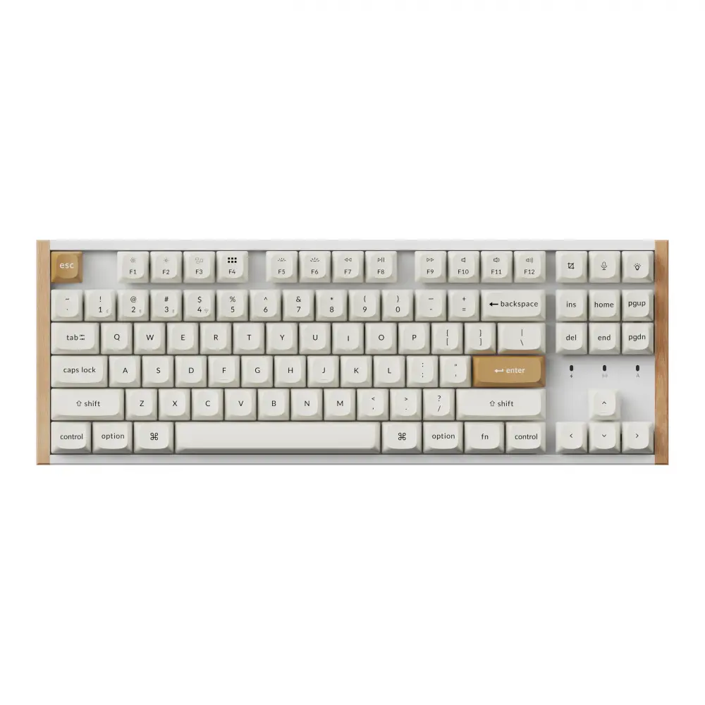 Геймърска Механична клавиатура Keychron K8 HE Magnetic Switch - White Special Edition