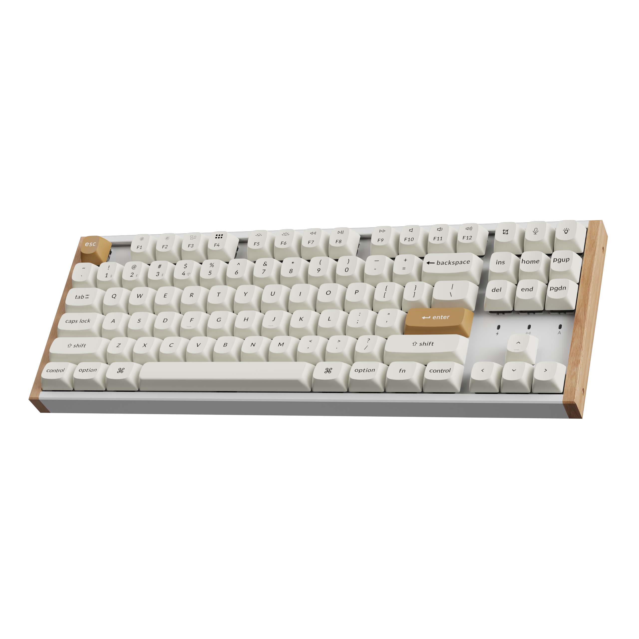 Геймърска Механична клавиатура Keychron K8 HE Magnetic Switch - White Special Edition