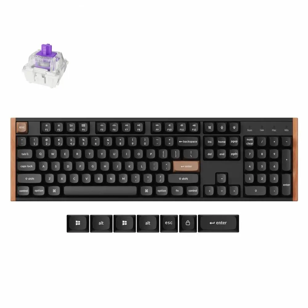 Геймърска безжична Механична клавиатура Keychron K10 HE Magnetic Switch - Black Special Edition