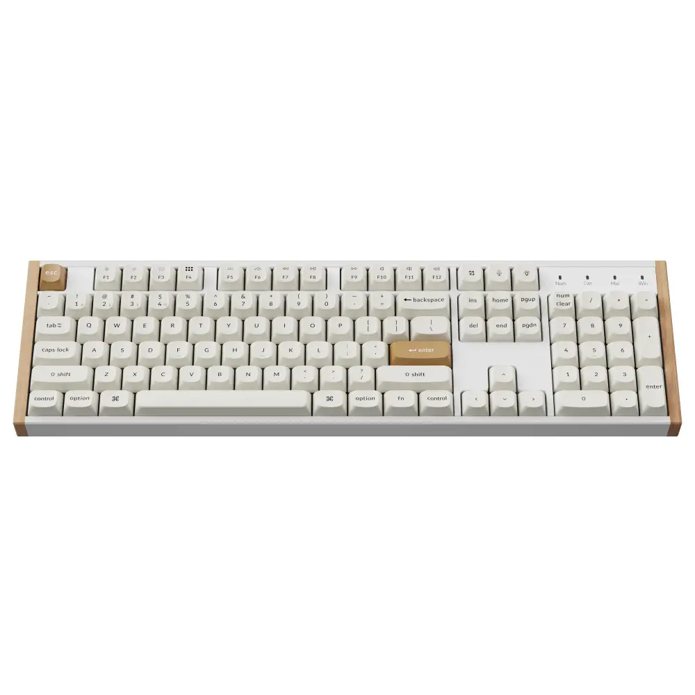 Геймърска безжична Механична клавиатура Keychron K10 HE Magnetic Switch - White Special Edition