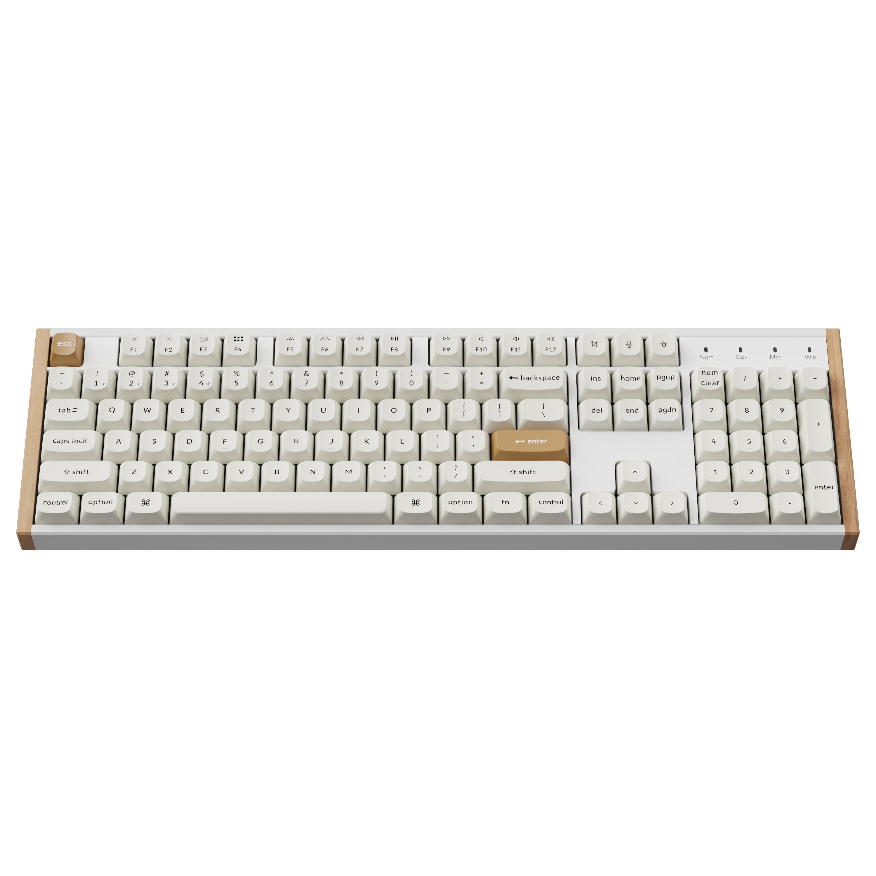 Геймърска безжична Механична клавиатура Keychron K10 HE Magnetic Switch - White Special Edition