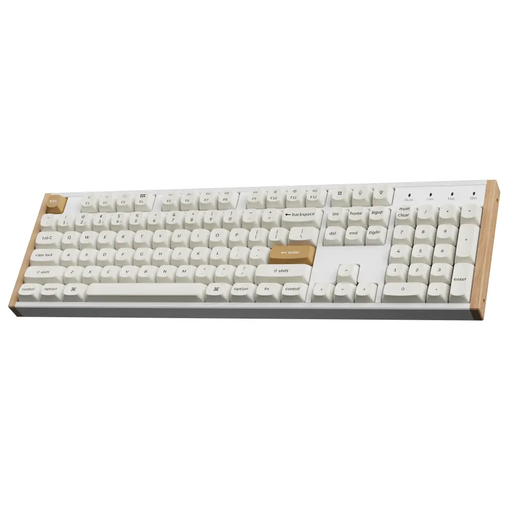 Геймърска безжична Механична клавиатура Keychron K10 HE Magnetic Switch - White Special Edition