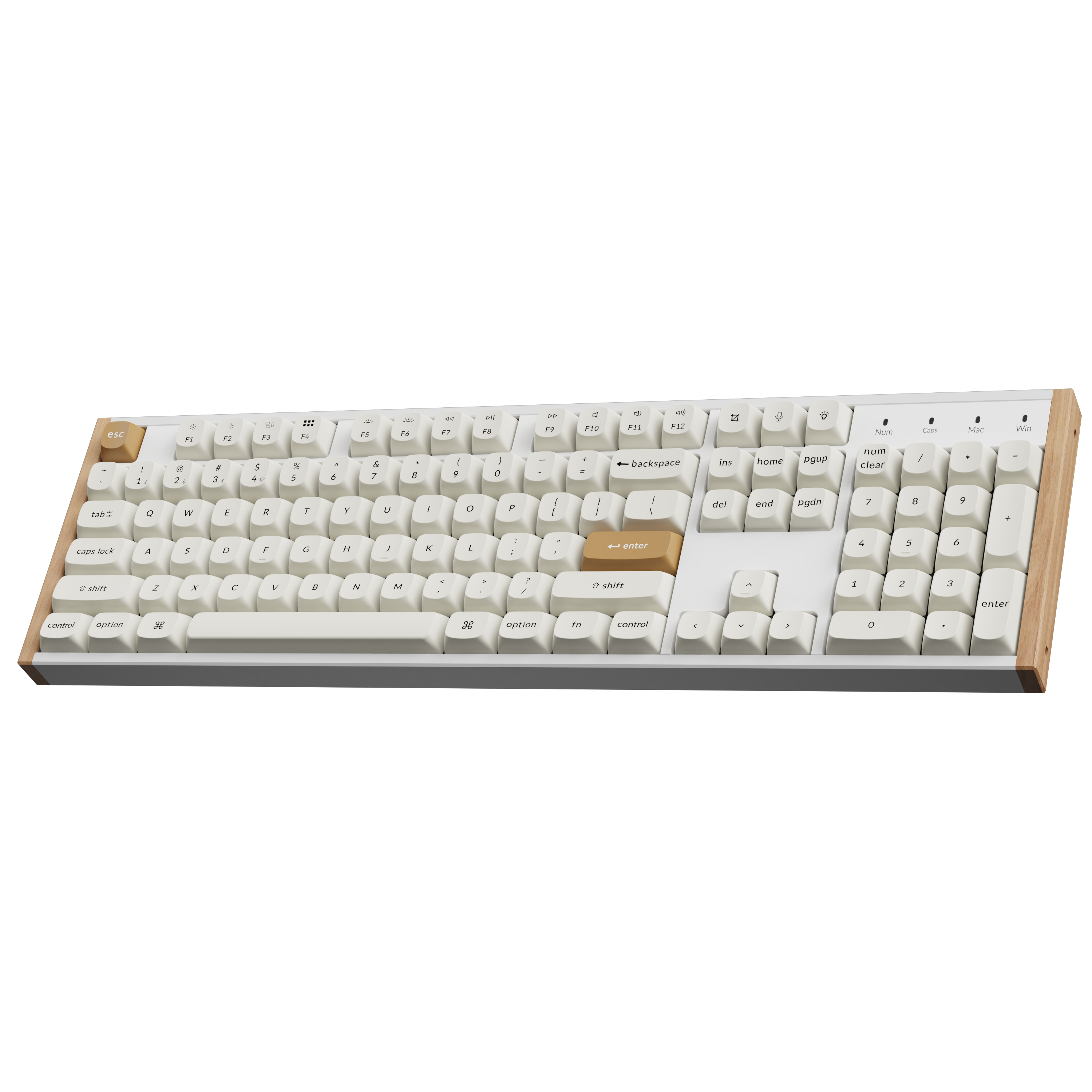 Геймърска безжична Механична клавиатура Keychron K10 HE Magnetic Switch - White Special Edition