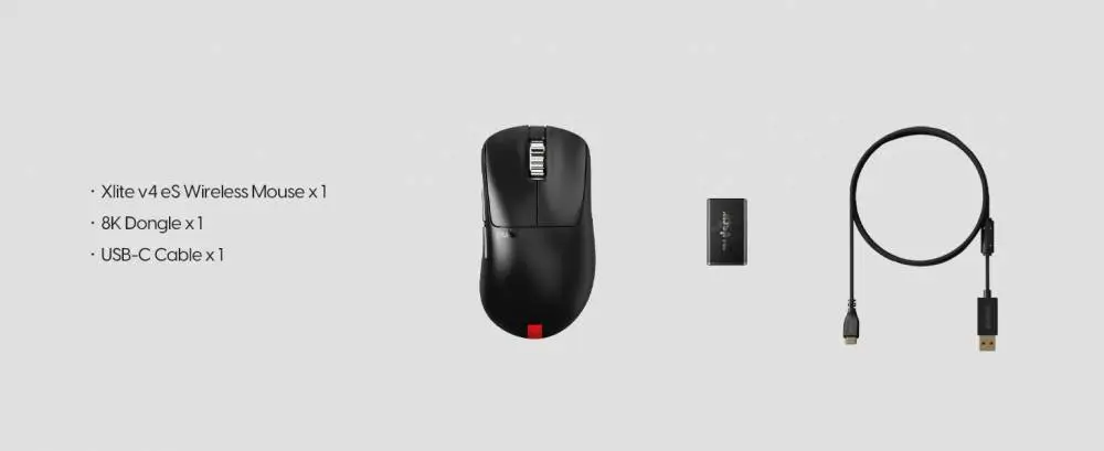 Pulsar професионална геймърска мишка Wireless Gaming Mouse Xlite v4 eS Size1 Black