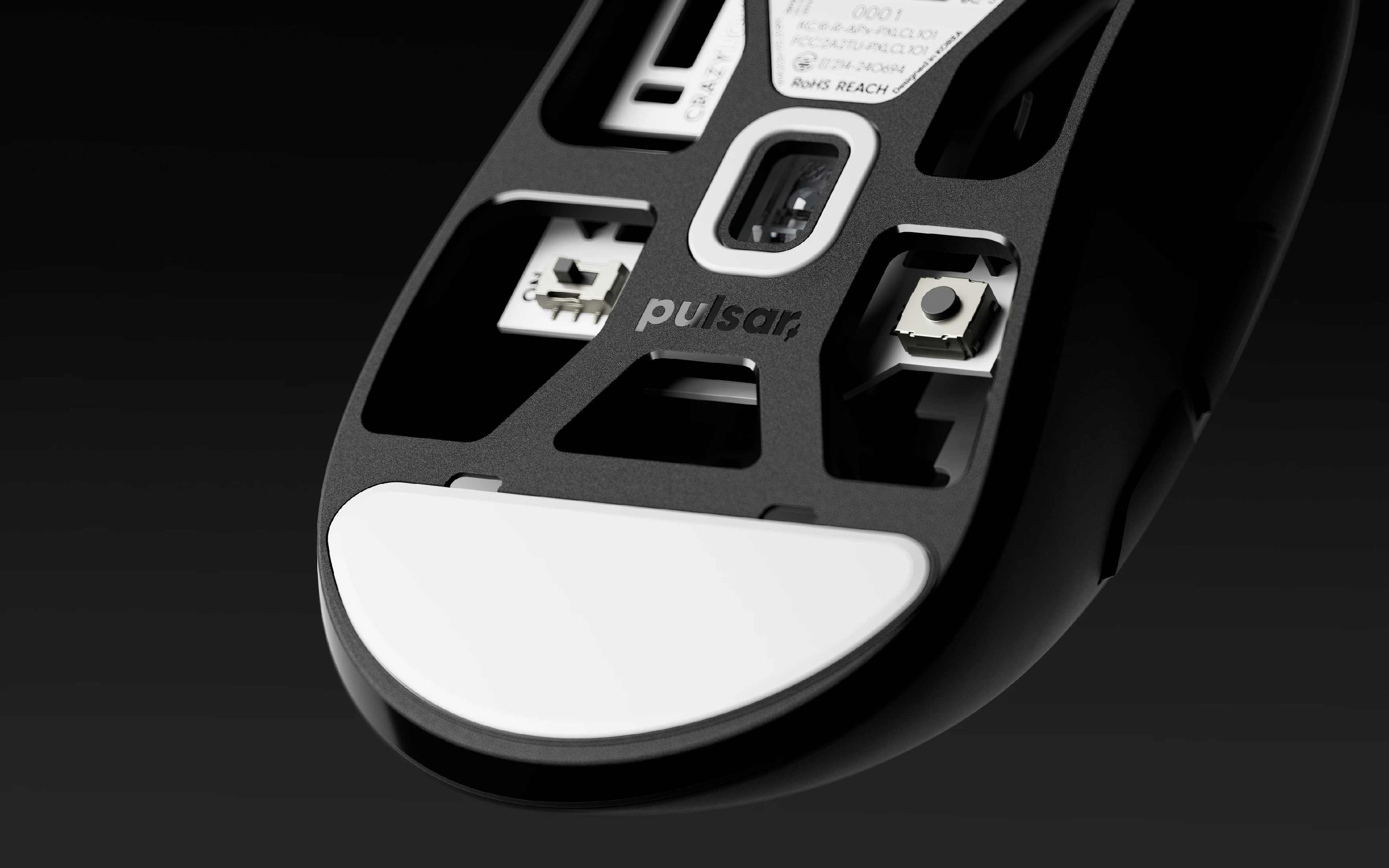 Pulsar професионална геймърска мишка Wireless Gaming Mouse Xlite CrazyLight Jet Black
