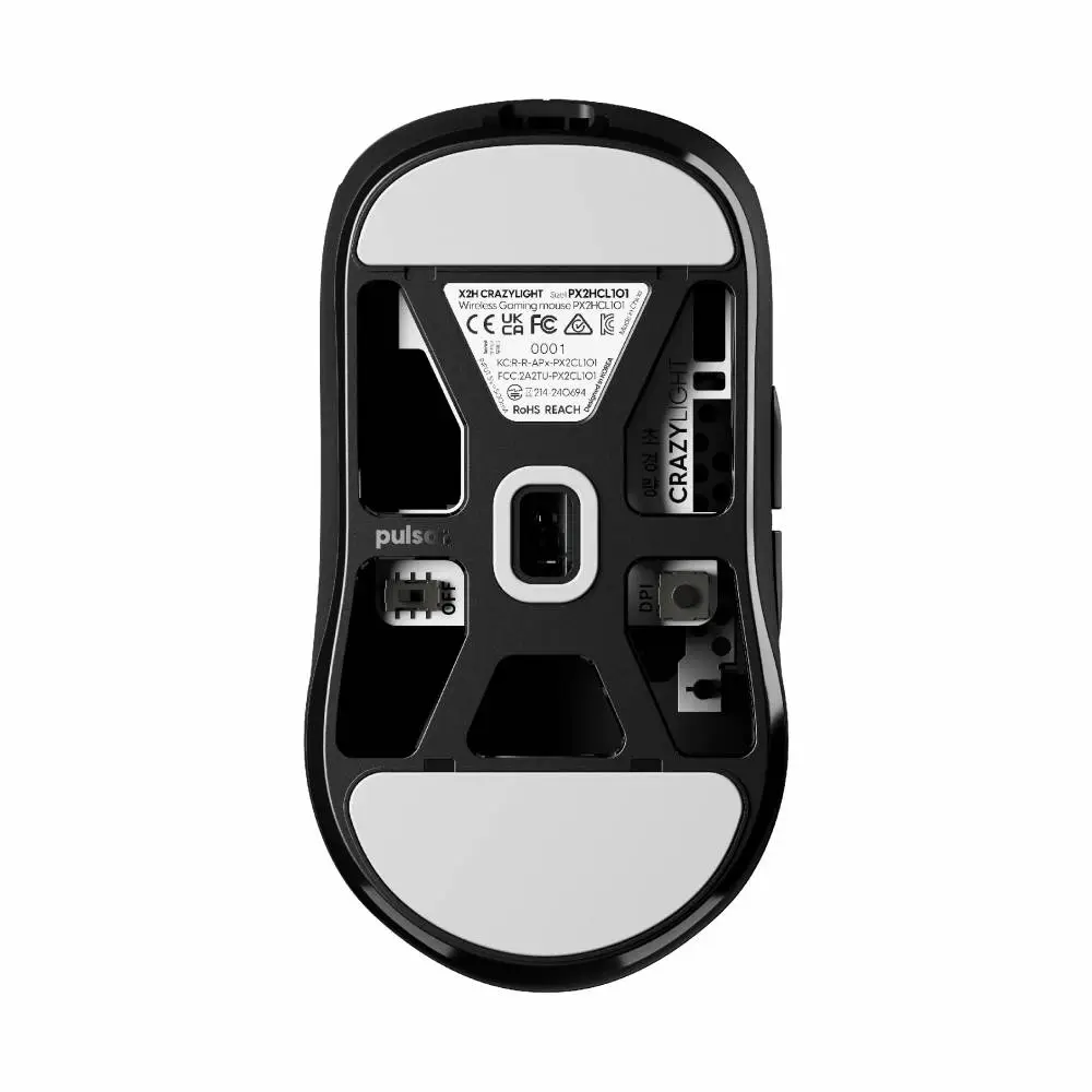 Pulsar професионална геймърска мишка Wireless Gaming Mouse X2H Crazylight Jet Black