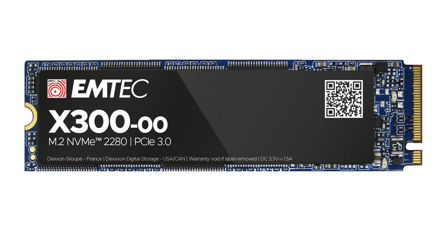 Диск SSD EMTEC X300 512GB M.2 2280 NVMe PCIe Gen3x4 - ECSSD512GX300