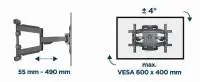 Gembird стенна стойка за телевизор TV Mount - WM-75ST-02 - 32"-75", 45.5 kg