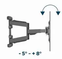 Gembird стенна стойка за телевизор TV Mount - WM-75ST-01 - 32"-75", 45.5 kg