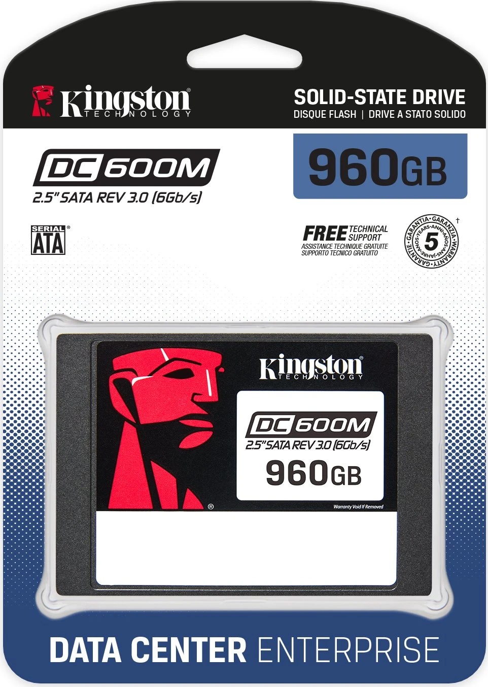 Диск SSD Kingston Server DC600M 960GB 2.5" SATA3 6Gb/s - SEDC600M/960G