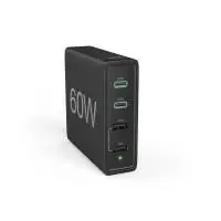 HAMA Зарядна станция 4 порта, 60W, 2 x USB-C, 2 x USB-A, PD, Fast Charge