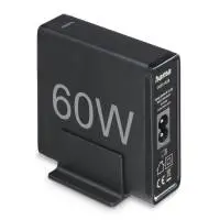 HAMA Зарядна станция 4 порта, 60W, 2 x USB-C, 2 x USB-A, PD, Fast Charge
