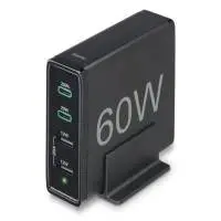 HAMA Зарядна станция 4 порта, 60W, 2 x USB-C, 2 x USB-A, PD, Fast Charge
