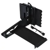 Брекет и кабел Lian Li 4 Slots Vertical GPU Kit v3, PCIe 5.0 за вертикален монтаж на видео карта - Черен