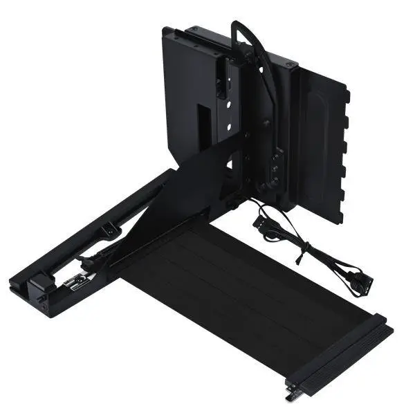 Брекет и кабел Lian Li 4 Slots Vertical GPU Kit v3, PCIe 5.0 за вертикален монтаж на видео карта - Черен