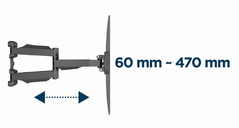 Gembird стенна стойка за телевизор TV Mount - WM-58ST-01 - 32"-58", 36.4 kg