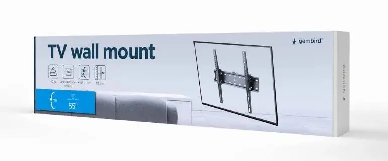 Gembird стенна стойка за телевизор TV Mount - WM-55T-02 - 32"-55", 40 kg